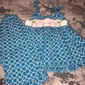 Flamingo 🦩 smocked outfit